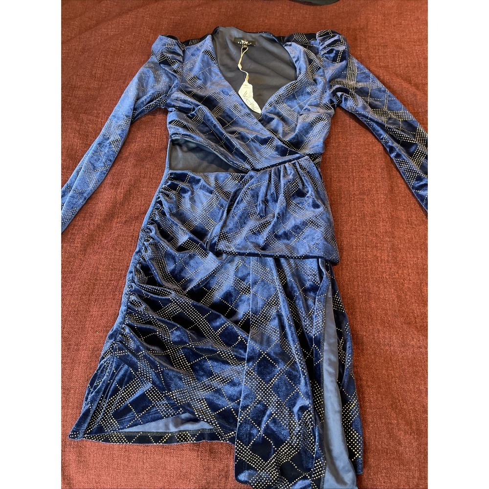 WOW Couture Women Dress Size S Blue